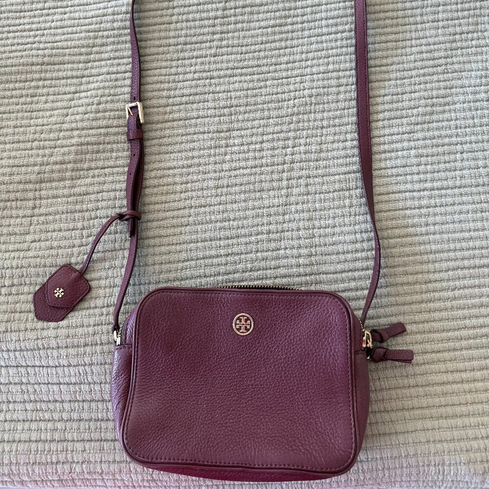 Tory Burch burgundy crossbody